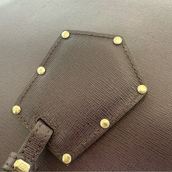 Fendi 2 Jours Plum Large Leather Bag - Picture 12 of 14